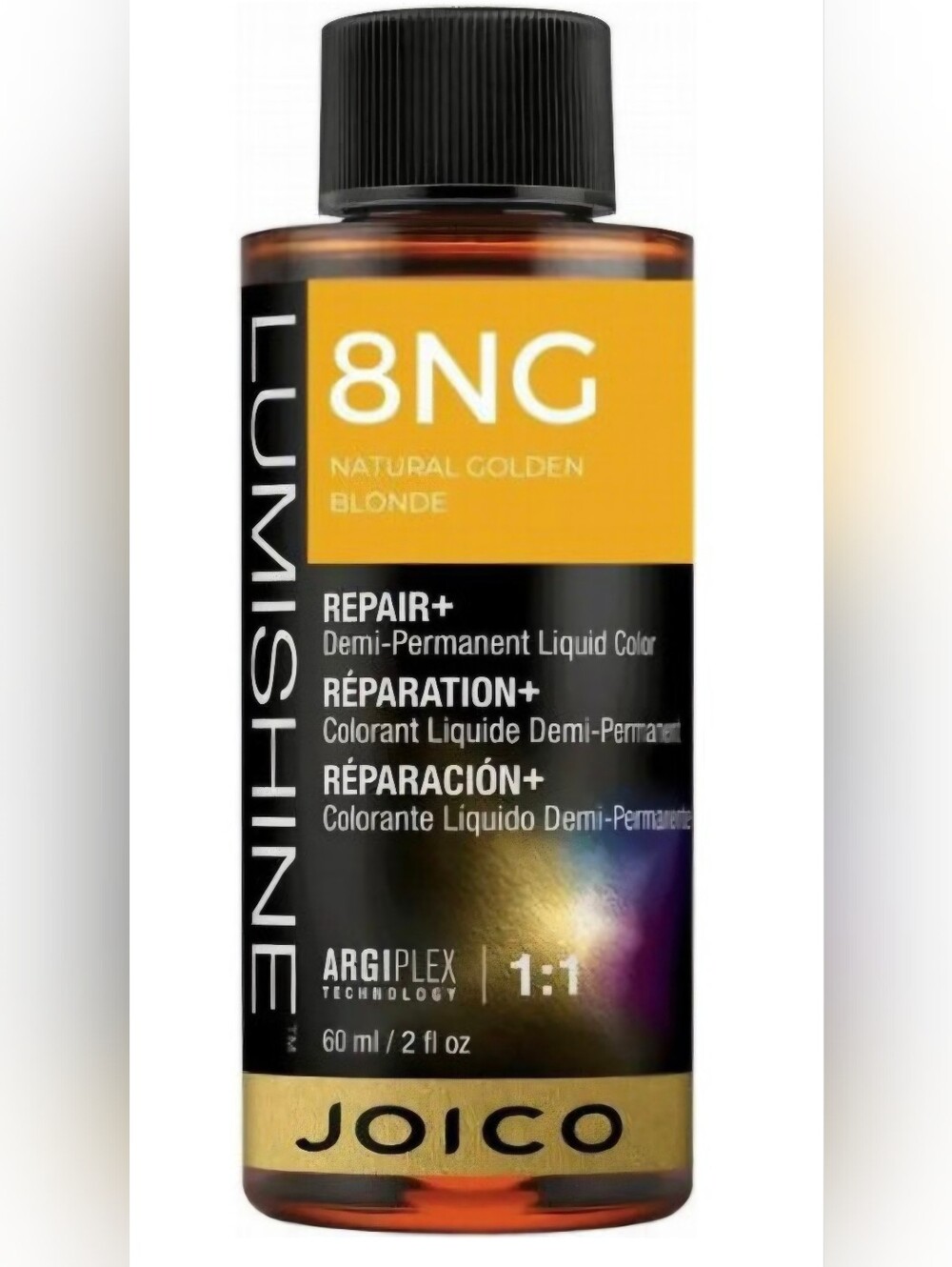 Joico Lumishine 8NG Natural Golden Blonde Demi-Permanent Liquid Color - Golden